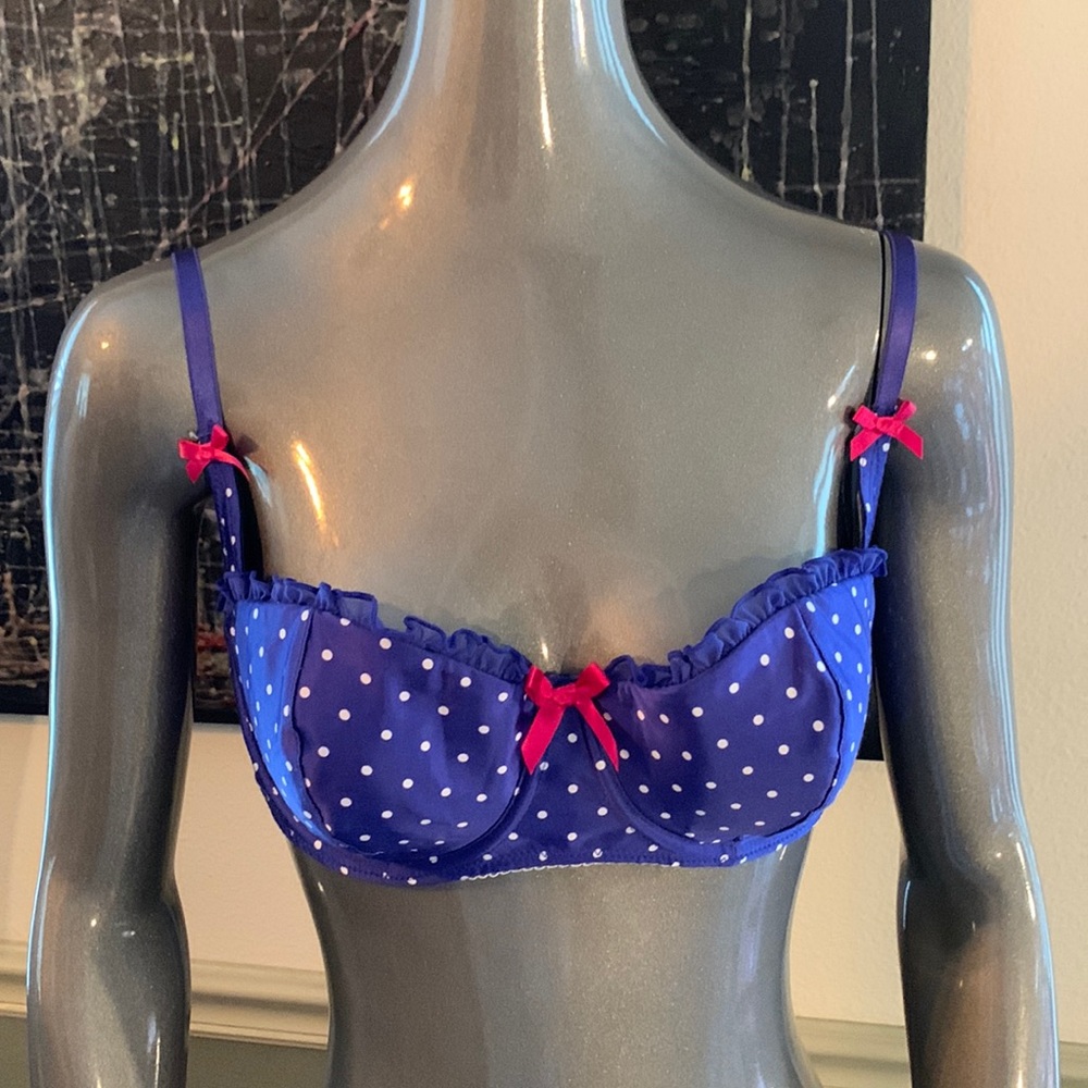 Ann Summers Polka Dot Satin Push Up Bra